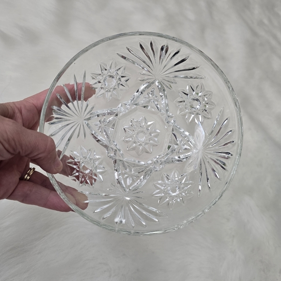 Vintage Glass Laser Cut Candy Dish - Picture 2 of 3